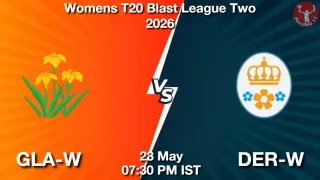 GLA-W vs DER-W - Womens T20