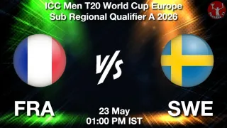 FRA vs SWE - ICC Men