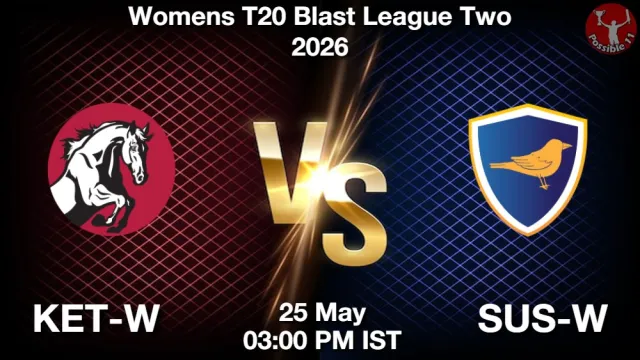 KET-W vs SUS-W Match Previews and Cricket Tips