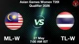 ML-W vs TL-W Dream11 Prediction - <small>Wed, 27 May 07:00 AM IST</small>