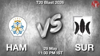 HAM vs SUR - T20 Blast