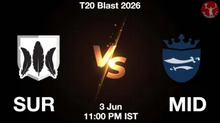 SUR vs MID - T20 Blast