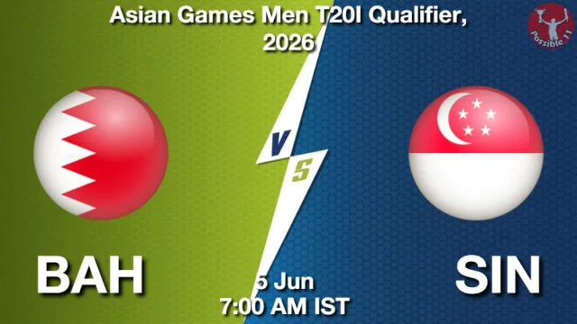 BAH vs SIN Match Previews and Cricket Tips