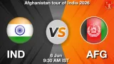IND vs AFG Dream11 Prediction, Preview & Updates - <small>Sat, 06 Jun 09:30 AM IST</small>