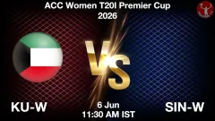 KU-W vs SIN-W Match Preview, Picture