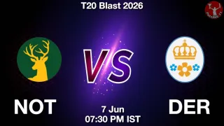 NOT vs DER - T20 Blast