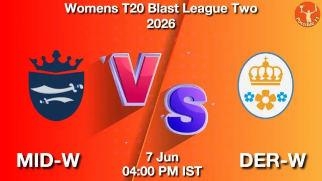 MID-W vs DER-W Match Previews and Cricket Tips