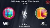 WI vs SL Dream11 Prediction, Preview & Updates - <small>Tue, 09 Jun 01:00 AM IST</small>