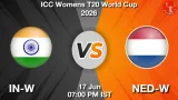 IN-W vs NED-W Dream11 Prediction - <small>Wed, 17 Jun 07:00 PM IST</small>