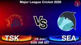 TSK vs SEA Dream11 Prediction, Preview & Updates - <small>Fri, 19 Jun 06:00 AM IST</small>