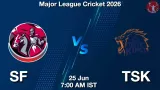 SF vs TSK Dream11 Prediction, Preview & Updates - <small>Thu, 25 Jun 07:00 AM IST</small>
