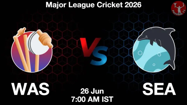 WAS vs SEA Match Previews and Cricket Tips