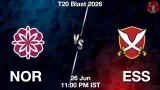 NOR vs ESS Dream11 Prediction, Preview & Updates - <small>Fri, 26 Jun 11:00 PM IST</small>