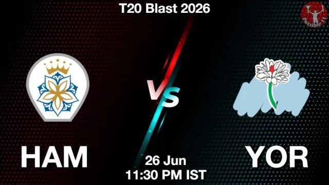 HAM vs YOR Match Previews and Cricket Tips