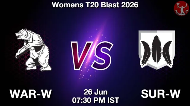 WAR-W vs SUR-W Match Previews and Cricket Tips