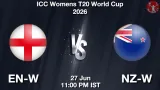 EN-W vs NZ-W Dream11 Prediction - <small>Sat, 27 Jun 11:00 PM IST</small>