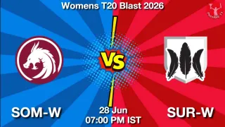 SOM-W vs SUR-W - Womens T20