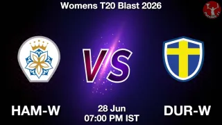 HAM-W vs DUR-W - Womens T20