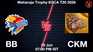 BB vs CKM - Maharaja Trophy