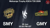 SMY vs GMY Dream11 Prediction, Preview & Updates - <small>Tue, 30 Jun 02:30 PM IST</small>
