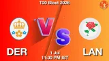 DER vs LAN Dream11 Prediction, Preview & Updates - <small>Wed, 01 Jul 11:30 PM IST</small>