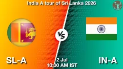 SL-A vs IN-A Match Preview, Picture