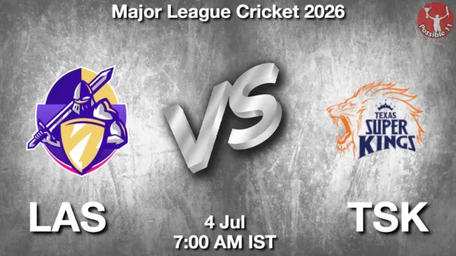 LAS vs TSK ड्रीम11 भविष्यवाणी, फैंटेसी क्रिकेट टीम - 04 जुलाई 2026