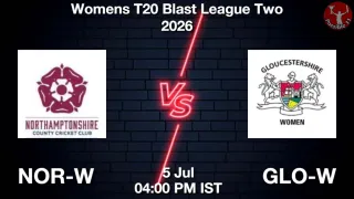 NOR-W vs GLO-W - Womens T20