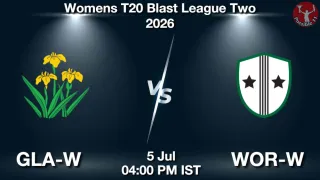 GLA-W vs WOR-W - Womens T20