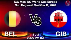 BEL vs GIB Match Preview, Picture