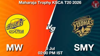 MW vs SMY - Maharaja Trophy