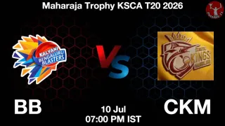 BB vs CKM - Maharaja Trophy