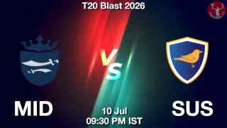 MID vs SUS MID vs SUS - T20 Blast
