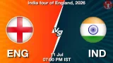 ENG vs IND Dream11 Prediction, Preview & Updates - <small>Sat, 11 Jul 07:00 PM IST</small>