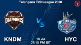 KNDM vs HYC Dream11 Prediction - <small>Fri, 10 Jul 07:15 PM IST</small>