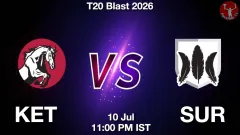 KET vs SUR Match Result