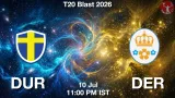 DUR vs DER Dream11 Prediction, Preview & Updates - <small>Fri, 10 Jul 11:00 PM IST</small>