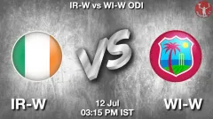 IR-W vs WI-W Match Preview, Picture