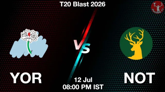 YOR vs NOT Match Previews and Cricket Tips
