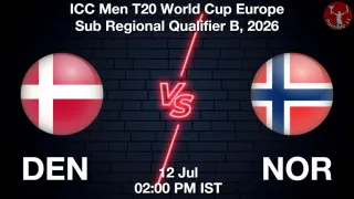 DEN vs NOR - ICC Men