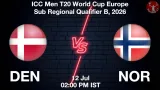 DEN vs NOR Dream11 Prediction, Preview & Updates - <small>Sun, 12 Jul 02:00 PM IST</small>