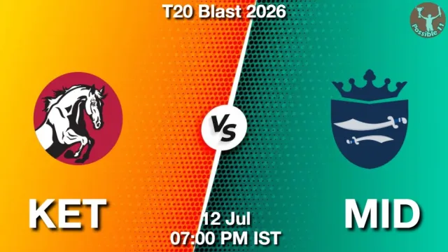 KET vs MID ड्रीम11 भविष्यवाणी, फैंटेसी क्रिकेट टीम - 12 जुलाई 2026