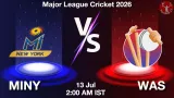 MINY vs WAS Dream11 Prediction - <small>Mon, 13 Jul 02:00 AM IST</small>