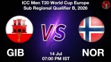 GIB vs NOR Dream11 Prediction, Preview & Updates - <small>Tue, 14 Jul 07:00 PM IST</small>
