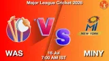 WAS vs MINY Dream11 Prediction - <small>Thu, 16 Jul 07:00 AM IST</small>