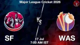 SF vs WAS Dream11 Prediction, Preview & Updates - <small>Fri, 17 Jul 07:00 AM IST</small>