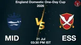 MID vs ESS Dream11 Prediction, Preview & Updates - <small>Tue, 21 Jul 03:30 PM IST</small>
