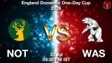 NOT vs WAS Dream11 Prediction, Preview & Updates - <small>Thu, 23 Jul 03:30 PM IST</small>