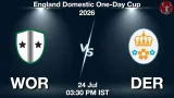 WOR vs DER Dream11 Prediction, Preview & Updates - <small>Fri, 24 Jul 03:30 PM IST</small>