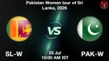 SL-W vs PAK-W Dream11 Prediction - <small>Sat, 25 Jul 10:00 AM IST</small>